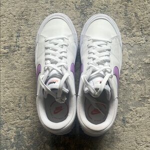 Nike White and Purple platform Sneakers - excellent condition